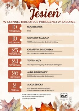 Jesień w bibliotece